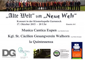Plakat zum Konzert im Garnstock 17.10.15