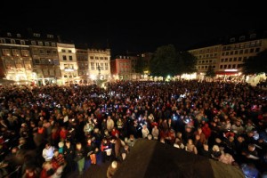 Farewell auf dem Marktplatz um 24 Uhr